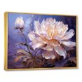 thumbnail image 2 of Designart "Moonlit Peony Magic" Flowers Floater Framed Canvas Art Print, 2 of 5