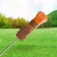 thumbnail image 6 of PU Wood Headcover Long Neck Head Wrap Protector Guard Waterproof Protective Sleeve Golfer Gift Golf Club Head Covers for Training,Outdoor UT 26X9CM, 6 of 8