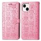 thumbnail image 1 of Funda Cartera FOXDOCK para iPhone 15 , Flip PU con Relieve de Gatos y Perros, Tarjetero y Soporte, 1 of 6