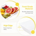 thumbnail image 2 of Norcho Serving Tray Set, 15" x 10" White Serving Platters for Party Supplies, 3 Pack Reusable Food Trays for Veggies, Snacks, Fruit, Cookies, Desserts, Kitchen & Pantry Organization, 2 of 10