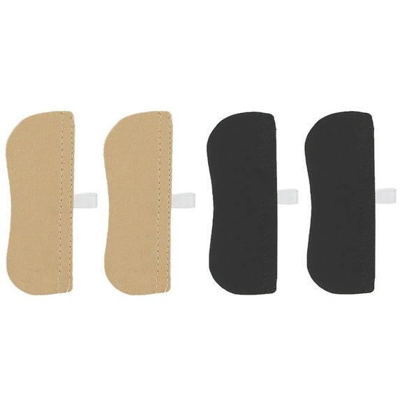 LOLIPPYY 2 Pairs Black Heel Grips for Men Shoes, Comfortable Heel Protectors for Pressure Relief and Blister Prevention