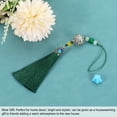 thumbnail image 4 of Uxcell 2Pack 19cm/7.48" Pendants with Tassels, Green Classic Bells Tassel Pendant, 4 of 4