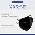 thumbnail image 3 of Pack de 20 Cubrebocas KN95 | Color Negro | Cubre Bocas Protección Alta Eficiencia 5 Capas de Filtración | Face Mask Ajuste Cómodo y Seguro, 3 of 6
