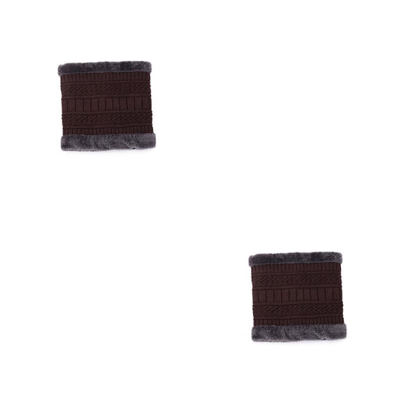 Qarigey Calentador de cuello Bufandas de equitación Cuellos Gaiter Equipo de protección para hombres Mujeres marrón marrón 2piezas Qarigey CBP307509