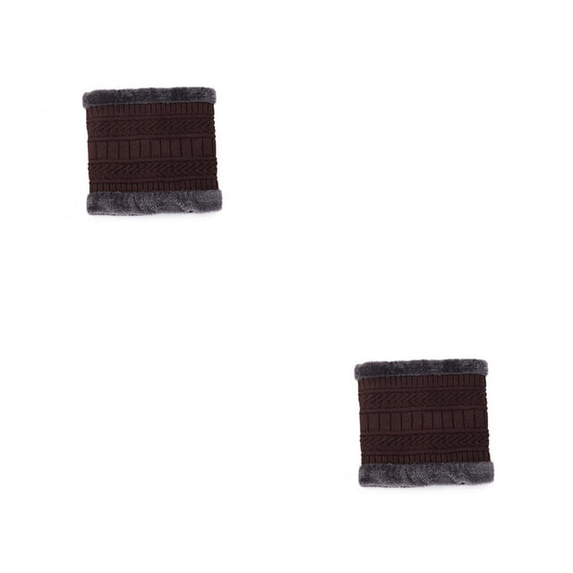 Qarigey Calentador de cuello Bufandas de equitación Cuellos Gaiter Equipo de protección para hombres Mujeres marrón marrón 2piezas Qarigey CBP307509