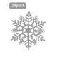 thumbnail image 2 of 24 Uds. De copos de nieve de plástico con purpurina, adornos navideños de copos de nieve, decoraciones navideñas, decoraciones para ventanas Ormromra LKX-2037-3, 2 of 4