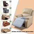 thumbnail image 5 of ZIATUBLES Quilted Recliner Chair Cover, Polyester Pet Friendly Seat Cushion Protector, Non-Slip Washable Furniture Slipcover for Dogs Cats, Cat Bird Stripe Print Living Room Decor, 5 of 8