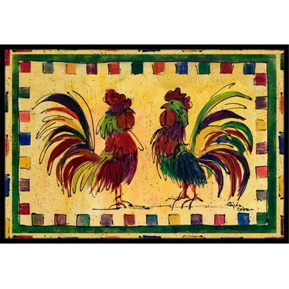 Carolines Treasures  Rooster Indoor Or Outdoor Mat - 18 x 27 in.