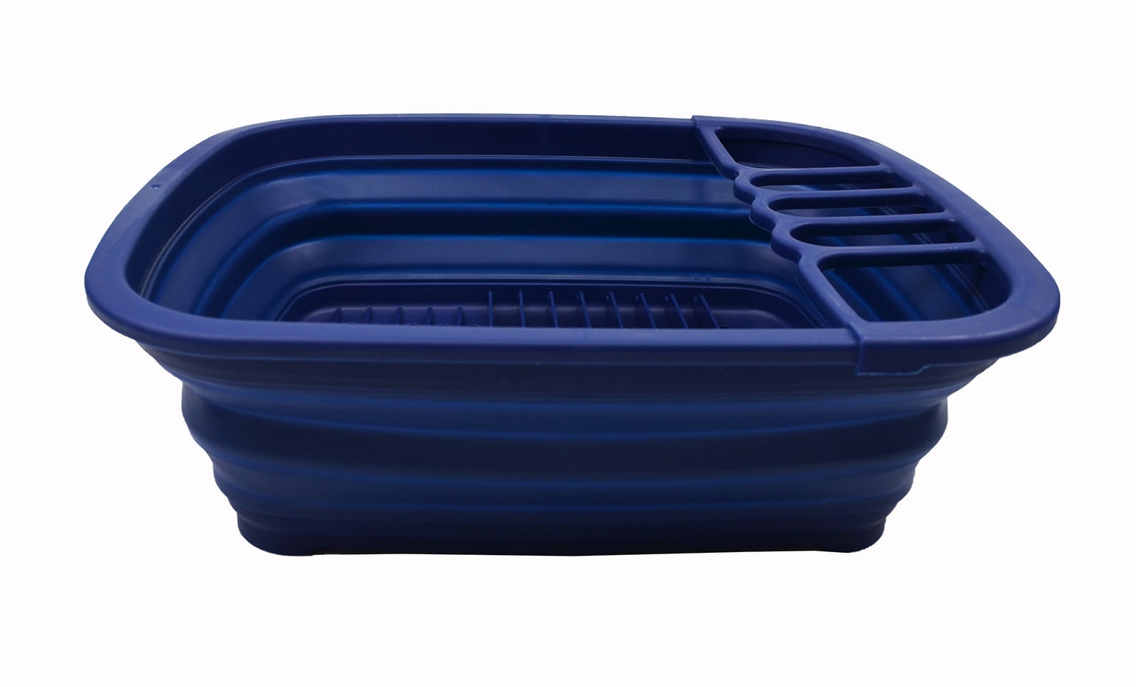 SAMMART 8L (2.11Gallons) Collapsible Dish Drainer with Drainer Board - Foldable Drying Rack Set - Portable Dinnerware Organizer - Space Saving Kitchen Storage Tray