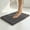 Dark grey, variant on Bathroom Rug, Soft Absorbent Bathroom Mat and Bath Mat, Premium Microfiber Shag Bath Rug Machine Washable ,Beige 17" x 24"