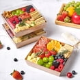 thumbnail image 5 of 50 Pack Small Charcuterie Boxes with Clear Lids, Paper Mini Charcuterie Boxes To Go, Disposable Food Container, 5 Inch Dessert Boxes for Dessert, Cookie, Sandwich, Cake (Brown), 5 of 8