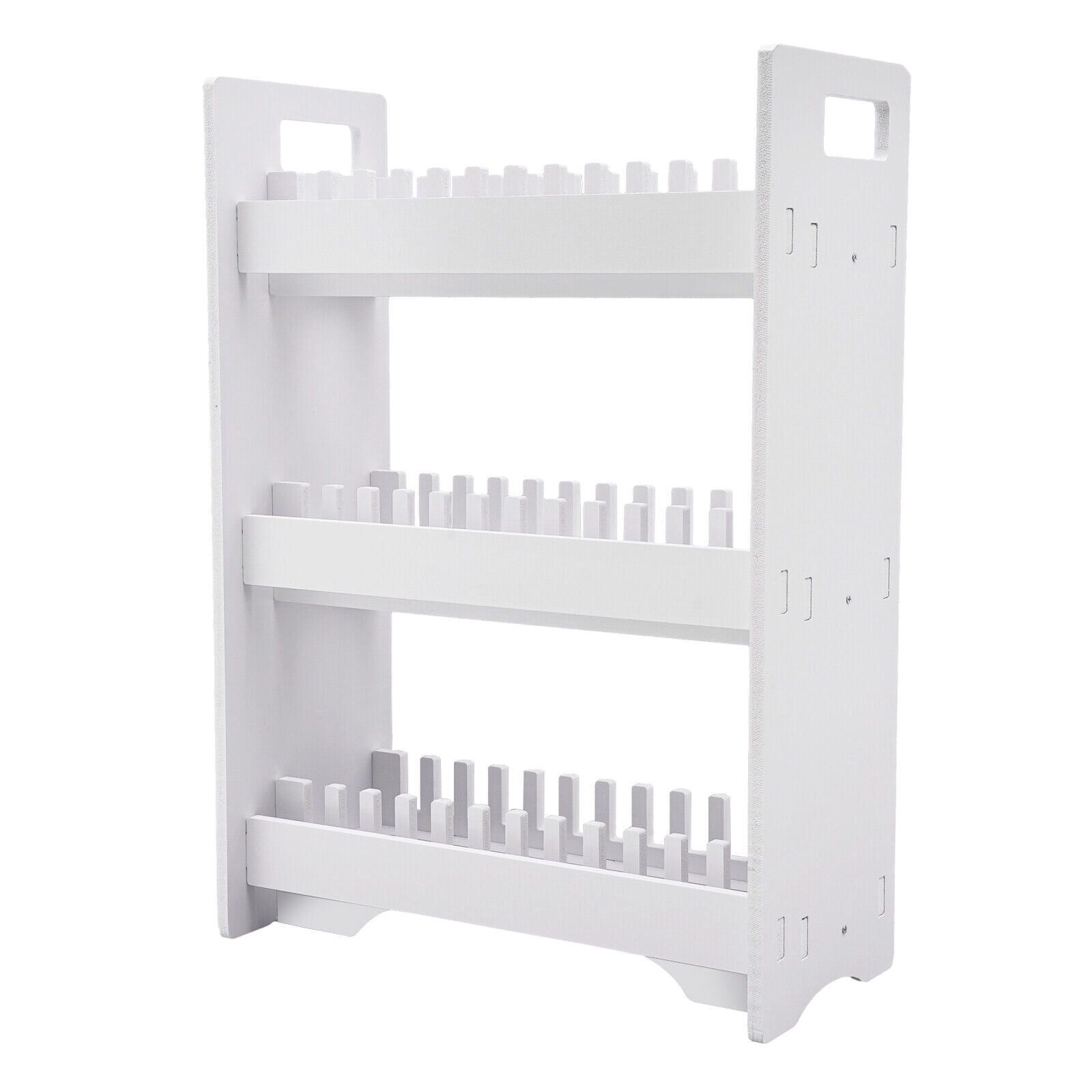 3-Tier 36 Slots Multiple Cell Phone Stand Rack, PVC Mobile Phone Holder, White Cell Phone Storage Organizer(36 Slots)