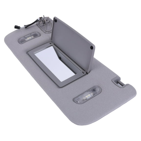 Car Visor Sunshade Auto Sun Visor with Lighted Makeup Mirror Front Left Driver Side for Chevrolet GMC Sierra 1500 2500 3500 2015-2019, Replaces 23459655