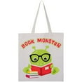 thumbnail image 3 of Inktastic Book Monster Boy Tote Bag, 3 of 4