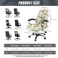 thumbnail image 7 of HELLHERO Hummingbird Sunflower Print Office Chair Cover Elastic Stretch Gaming Chair Cover Decorative Rotating Computer Chairs Seat Protector, 7 of 7