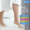 thumbnail image 4 of Lined 100% Combed Cotton Bath Mats Set for Bathroom 2 Piece, White, 4 of 5
