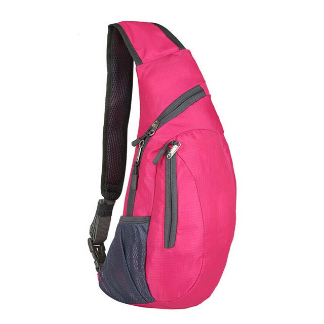 EYIIYE Sac de Poitrine Unisexe pour Adulte, Sac de Voyage à Empiècements Imperméable avec Fermeture Éclair