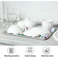 thumbnail image 6 of SKYSONIC Winter Snowman Dish Drying Mat for Kitchen Counter Merry Christmas Foldable Absorbent Dish Drainer Farmhouse Dish Mats Drying Pad Dish Drainer Rack Mats 18x24, 6 of 6
