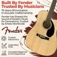 thumbnail image 4 of Fender CD-60SCE Solid Top Dreadnought Acoustic-Electric Guitar - Natural w/ Hard Case, 4 of 4