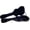 Black, variant on Crossrock Deluxe Fiberglass Universal case for OM/000/Auditorium/Grand Auditorium Guitar