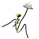 thumbnail image 3 of Ornamento Decorativo Del gar De Del Del Candebro Del Hierro Del Candelero Verde Sunnimix Candelabro Bikini Girl, 3 of 5