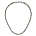 thumbnail image 5 of Chisel Stainless Steel Polished 8mm 24 inch Byzantine Link Necklace, 5 of 6