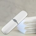thumbnail image 2 of Unique Bargains 1 Pcs Toothbrush Travel Case Traveling Plastic Portable Toothbrush Holders Cases 7.87"x2.17" White, 2 of 6