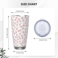 thumbnail image 4 of Salouo Floral Print 20oz Tumbler with Lid,Stainless Steel Vacuum Insulated Tumbler Durable Insulated Coffee Mug Thermal Cup with Splash Proof Sliding Lid-Without Straw, 4 of 8
