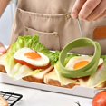 thumbnail image 5 of Food Grade Silicone Egg Rings, Non-Stick Mold for Fried Eggs & Poachers, Dishwasher Safe Cookware, 5 of 7