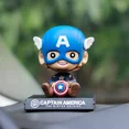 thumbnail image 5 of Figuras de acción de Marvel de Star Wars, juguetes calientes, modelo Deadpool, Spider Man, decoración de coche, muñeca de cabeza agitada, figura de Anime creativa de dibujos animados（Black Panther，, 5 of 5
