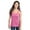 Neon Pink, variant on District Women's Junior CVC Racerback Tank Top