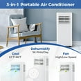 thumbnail image 3 of Topcobe Portable Air Conditioner 9000 BTU 3 in 1 AC Unit with Fan and Dehumidifier, Standing Fans for Home Office, Quiet Bladeless Floor Powerful Fan, 3 of 13