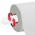 thumbnail image 4 of Accesorio de baño Soporte de plástico para papel higiénico con varilla y bisagra de cartón, color blanco, 2 unidades, 4 of 6