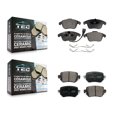 thumbnail image 1 of TEC Front Rear Ceramic Brake Pads Kit for Car Volkswagen Passat Audi Q3 Quattro KTC-100516, 1 of 10