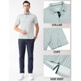 thumbnail image 4 of Chemises de Golf pour Hommes à Manches Courtes, Évacuation de l'Humidité, Ajustement Sec, Motifs Imprimés, Col à Revers, Performance Polo Chemises de Golf pour Hommes, 4 of 6