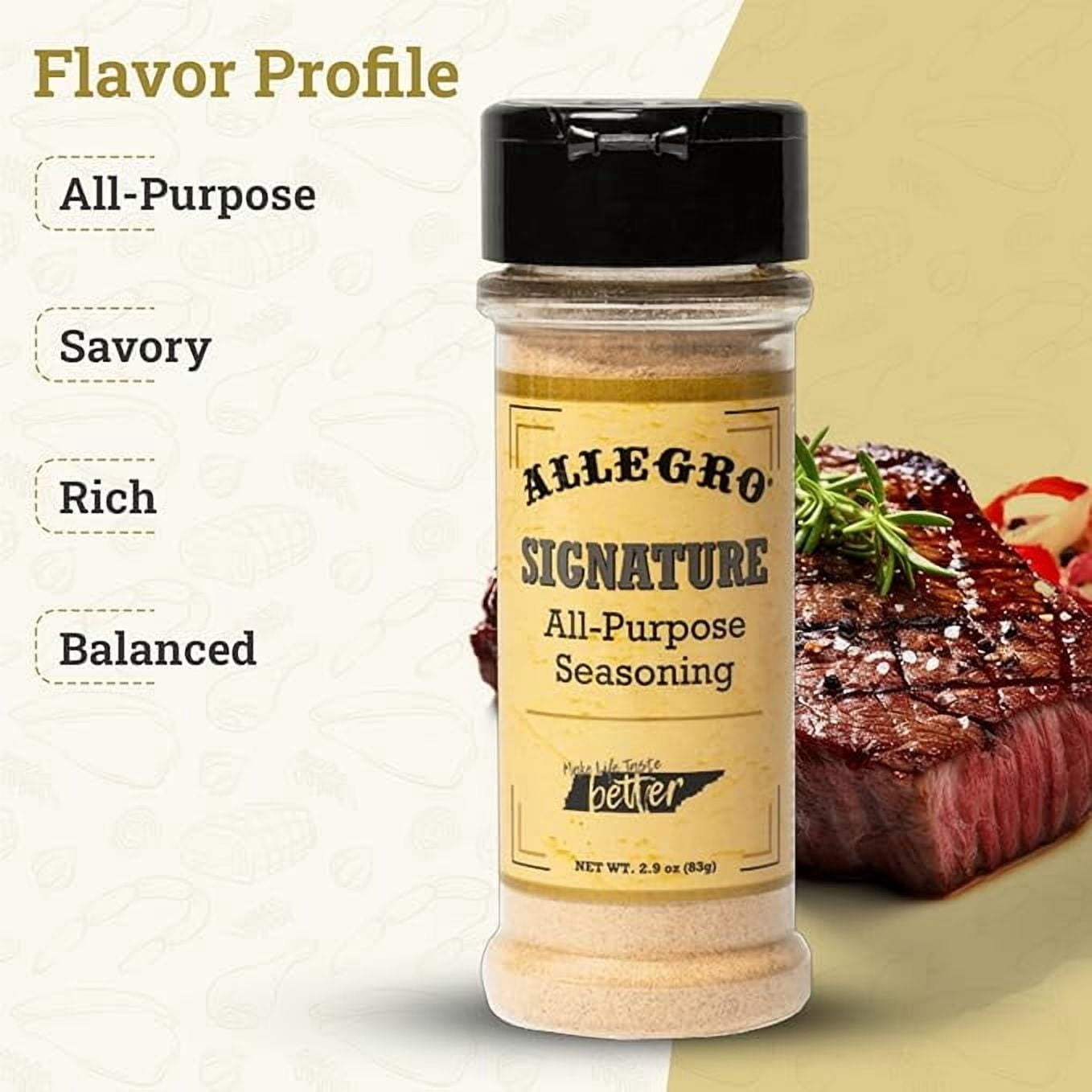 (2 pack) Allegro Signature All-Purpose Seasoning, 2.9 oz