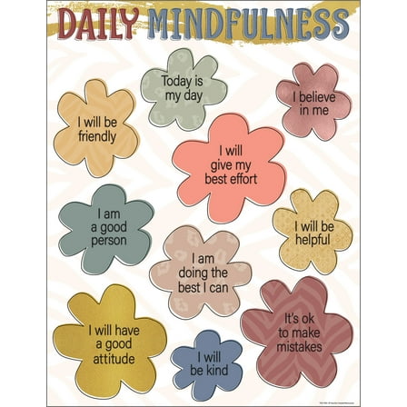 Wonderfully Wild Daily Mindfulness Chart 17x22 [TCR7483]