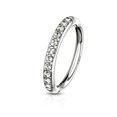 thumbnail image 1 of Bendable Hoop Rings For Ear Cartilage, Nose 14 Kt Gold CZ Paved, 1 of 3