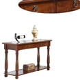 thumbnail image 3 of Traditional Style Wooden Console Table, Brown, 3 of 3