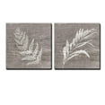 thumbnail image 2 of wall26 Canvas Print Wall Art Set Forest Plant Silhouettes on Wood Grain Floral Botanical Illustrations Minimalism Chic Relax/Calm Multicolor for Living Room, Bedroom, Office - 12"x12"x2, 2 of 4