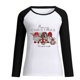 thumbnail image 4 of Pntutb Blusa de manga larga con estampado de Merry Chriasmas y bloque de color con cuello redondo para mujer Pntutb Pntutb-2982, 4 of 4