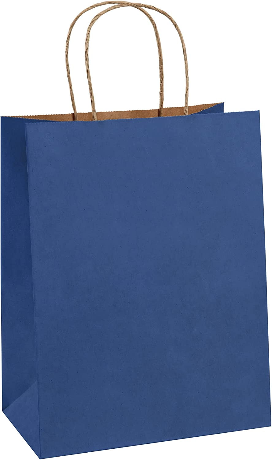 Navy Blue Gift Bags 8x4.25x10.5 100Pcs Paper Bags, Paper Gift Bags with