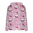 thumbnail image 6 of Enjoytime Hoodies for Women Christmas Cute Printed Long Sleeve Sweatshirt Fall Winter Warm Loose Casual Pullover Hoodie Pink M, 6 of 6