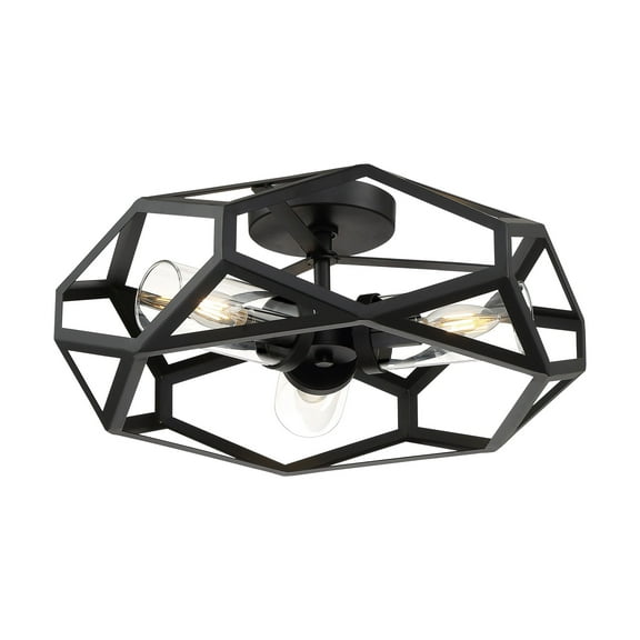Nuvo Lighting - Zemi-3 Light Flush Mount in Traditional Style-20 Inches Wide by