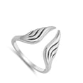 thumbnail image 4 of CHOOSE YOUR COLOR Angel Wings Wholesale Ring .925 Solid Sterling Silver Open Band Jewelry Female Size 9, 4 of 4
