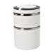 thumbnail image 3 of Kitchen Details 26328-WHITE 2 Tier Round Twist Inox Isotherme Boîte à Lunch&44; Blanc, 3 of 10