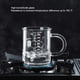 thumbnail image 3 of Injueey 2 uds. Taza de café transparente, tazas de vidrio para té, desayuno, avena, comida, báscula, vaso de arroz, utensilios de cocina, escuela, Cocina y Comedor Injueey HA081852-01, 3 of 6