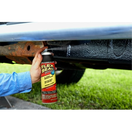 Flex Seal Automotive Aerosol Liquid Rubber Sealant Coating, 14 oz, Black