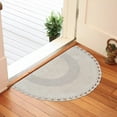 thumbnail image 3 of Handwoven Bohemian Bathroom Rug with Crochet Border - 22x42 inch, 3 of 6