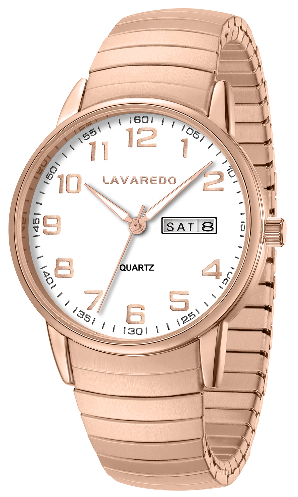 Watches for Men Analog Quartz Watches with Stainless Steel Expansion Band, Waterproof Watches Father's Day Gifts for men